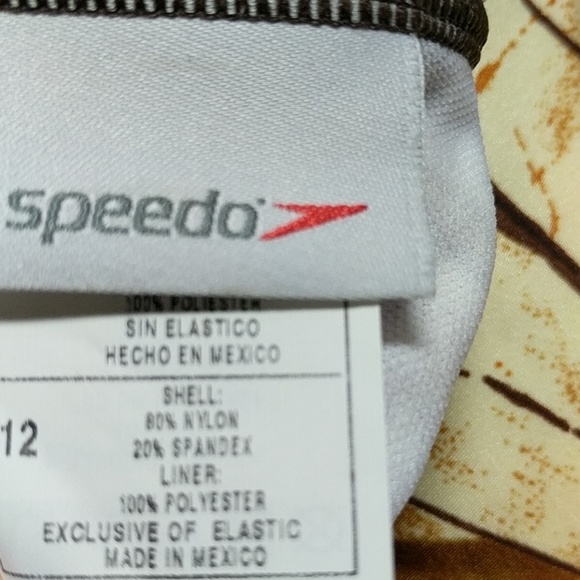 NWT Speedo One Piece Swimsuit sz 12 - Picture 7 of 8